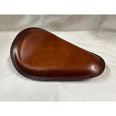 Lucky Custom Leather製 本革サドルシート ブラウン : 部品屋K&W