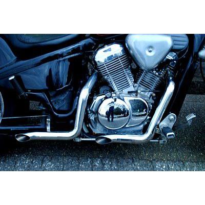 ホンダ（HONDA） STEED用ショートドラッグパイプマフラー サイレンサー