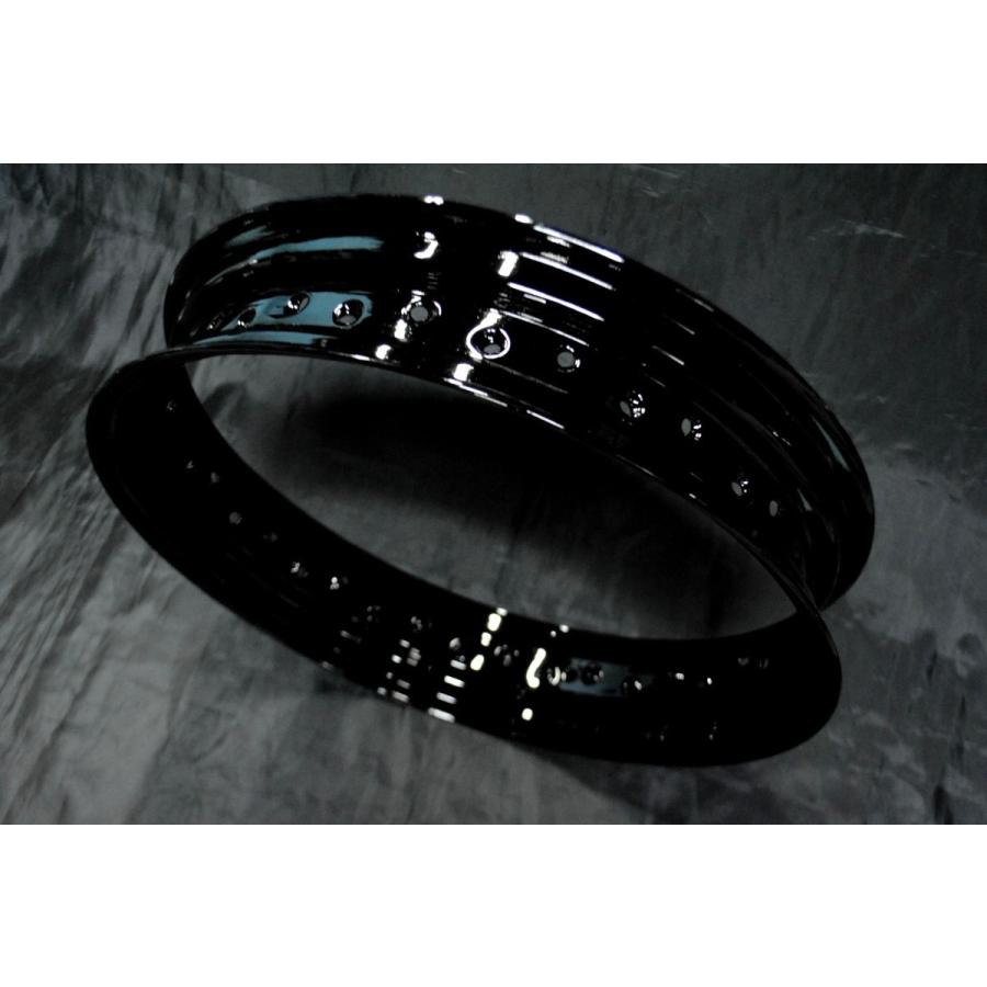 ビラーゴ250用 16インチ鉄リム(黒)リアホイールKIT /ビラーゴ