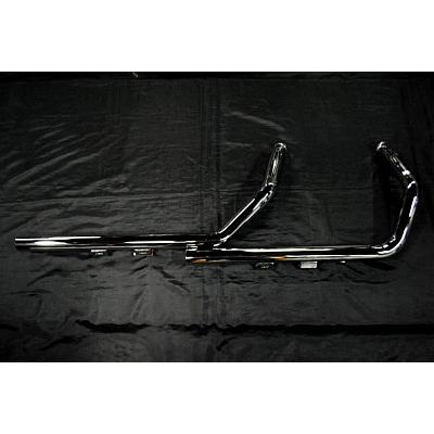 スポーツスター 04'-06' ドラッグパイプマフラー エンドストレート 2インチ