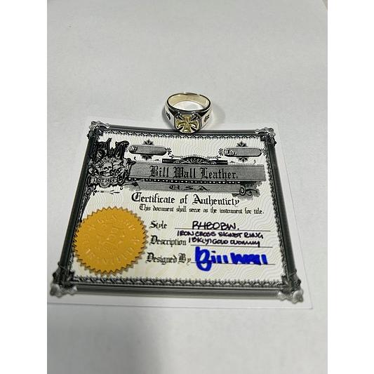 Iron Cross Signet Ring Bill's Way/Bill Wall Leather : 部品屋K&W