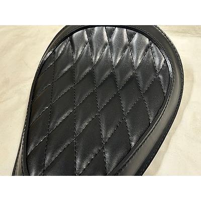 専用ソロシートKIT リジットタイプ(本革サドルシート)ダイヤステッチ ブラック A /SR400/SR500/SR_2