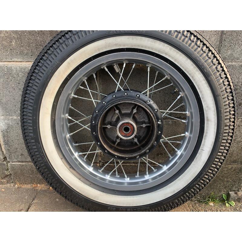 w650 w400 リアタイヤ　純正ホイール カワサキ W400/W650用アルミリム16インチリアホイールKIT : 部品