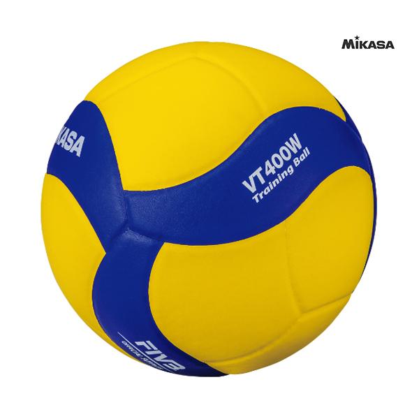 Mikasa ミカサ バレーボール トレーニングボール4号 400ｇ ネーム加工可 ブルー×イエロー VT400W｜bukatu