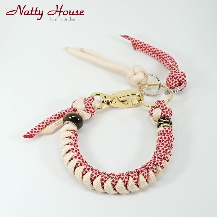 キーホルダー PARACORD バッグチャーム パラコード パラシュート 組紐