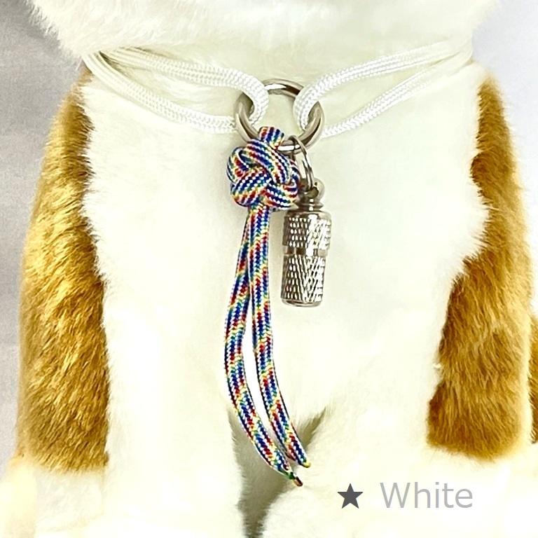 わんこ首輪 ネックレス 迷子 パラコード 犬 猫 ペット ハンドメイド