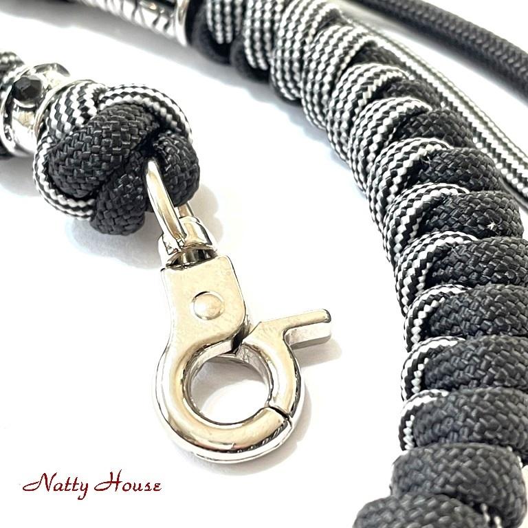 ウォレットチェーン メタルビーズ パラコード パラシュート バイカー