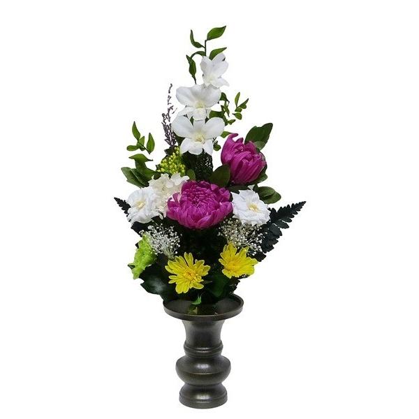 楽天市場 仏花倶楽部 のプリザーブドフラワー仏花１７０ サイズm 仏壇用花束アレンジメント 人気絶頂 Tv Creativetalentnetwork Com