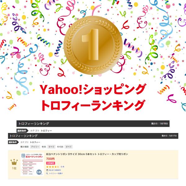 紅白ペナントリボン  Dサイズ 30cm  5本セット  トロフィー・カップ用リボン |  | 09