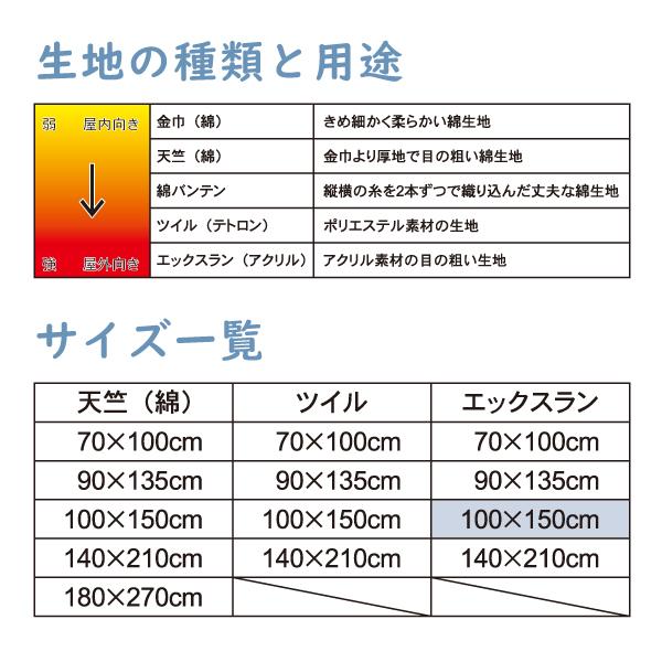 日本国旗 100cm×150cm エックスラン アクリル100％ 日本製 : BLUE