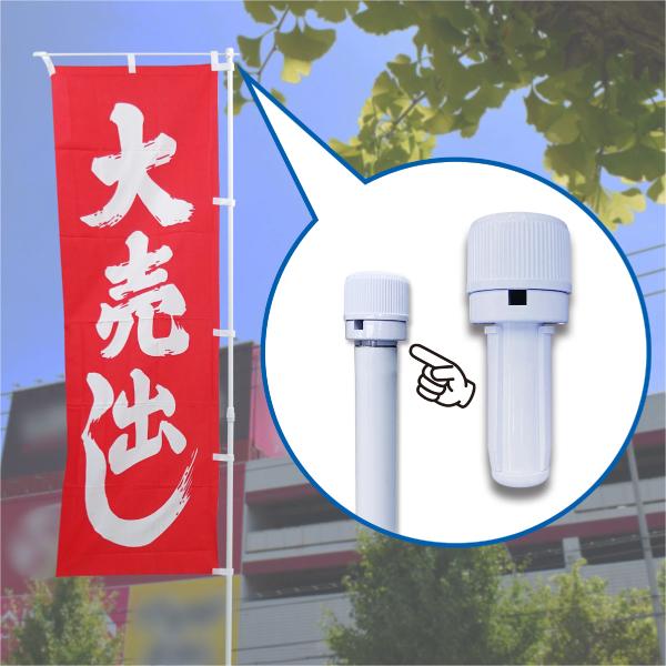のぼり ポール 回転頭 10個セット キャップ 部品のみ 差し込み式 |  | 01