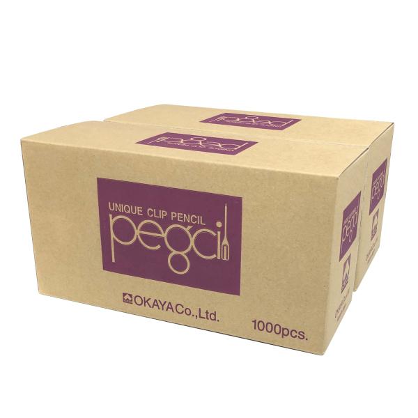 OKAYA ペグシル 黒 2000本 箱入 クリップ 鉛筆 使い捨て |  | 03