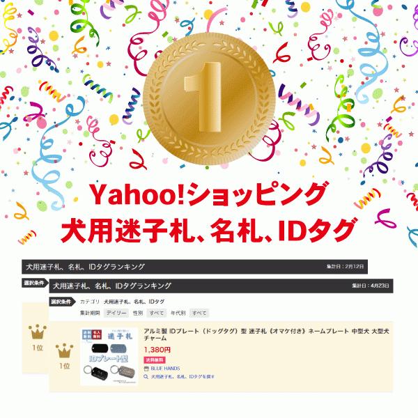 迷子札 ID ドッグタグ型 アルミ製 オマケ付き ネームプレート 名札　中型犬 大型犬 認識票にも |  | 12