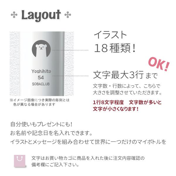 水筒 木目調サーモステンレスボトル 300ml 選べる2色　ギフト プレゼント 名入れ マイボトル |  | 04