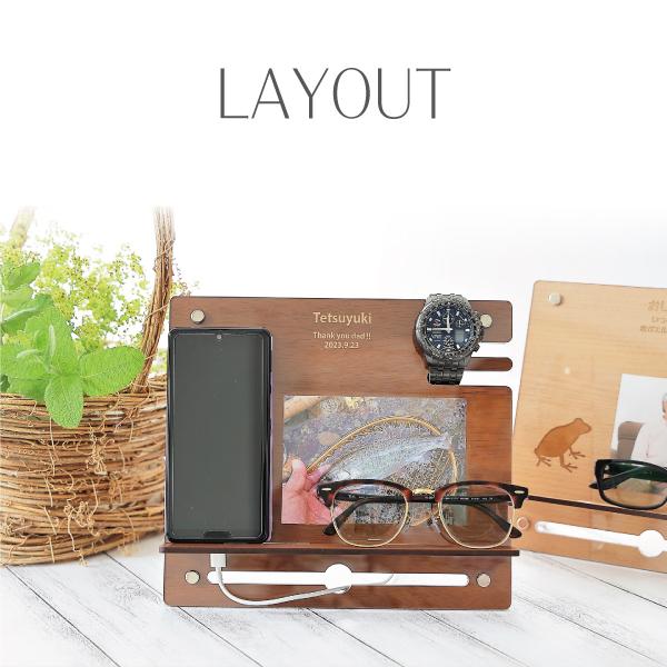 スマホスタンド フォトフレーム 名入れ 誕生日 プレゼント 父の日 敬老の日 還暦 ギフト 退職 記念品 喜寿 古希 木製 卓上 実用的 写真立て 多機能 おしゃれ |  | 04