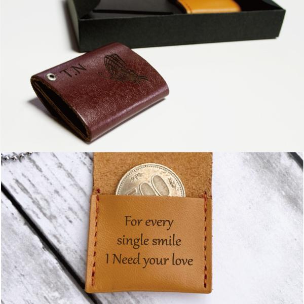 キーホルダー コインケース 本革 レザーキーホルダー 名入れ 誕生日 プレゼント ギフト おしゃれ イラスト |  | 04