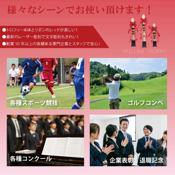 トロフィー 優勝 箱入り ゴルフ コンペ 記念品 レッド リボン付 レプリカ イベント 高級感 3サイズ 樹脂製 野球 サッカー バレー バスケット 卓球 |  | 02