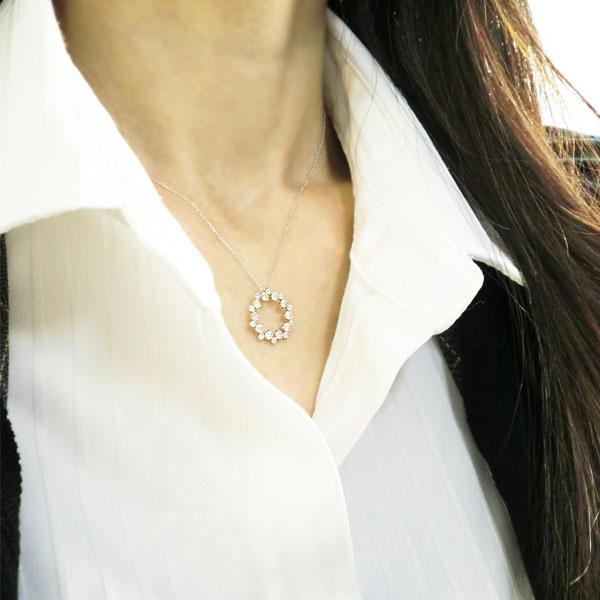 k18 ネックレス ダイヤモンド 0.75ct ダイヤネックレス ペンダント  