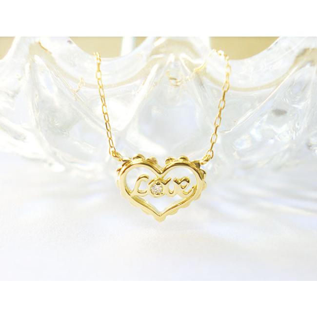 18K WG ハート ネックレス 18K WG ハート ネックレス