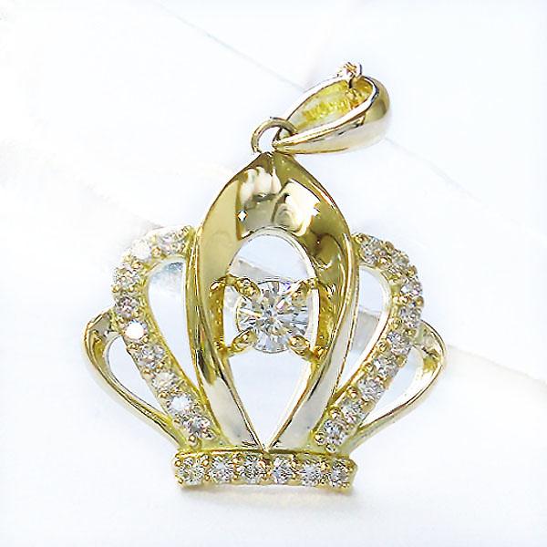 憧れの最高級】天然 ダイヤモンド ネックレス クイーン ティアラ 冠 k18