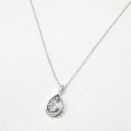 K10YG/PG/WG ダイヤモンド 雫 ドロップ ネックレス 揺れる シンプル カジュアル オフィス ペンダント レディース ジュエリー プレゼント ギフト 記念日_1