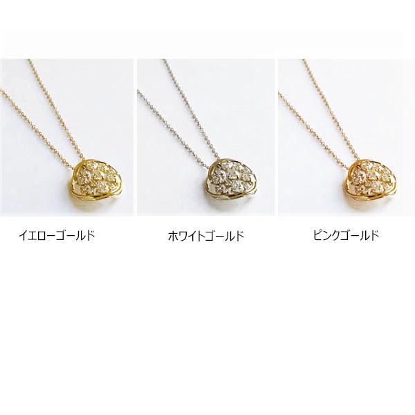 k10 10金 ネックレス ダイヤ ダイヤモンド 0.40ct ラウンド ペンダント