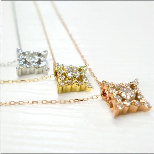 k18 ネックレス ダイヤモンド K18 取り巻き 0.15ct 誕生石 ペンダント 