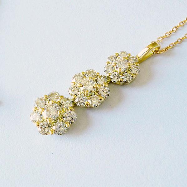 k18 ネックレス ダイヤモンド 0.70ct ダイヤネックレス 天然 