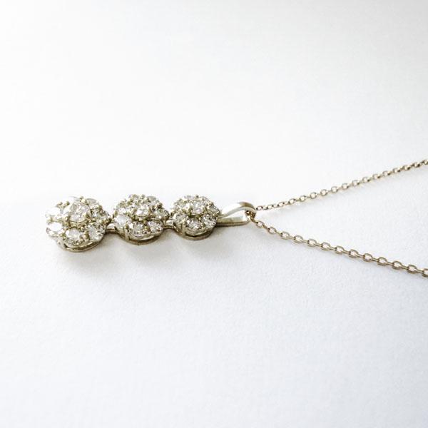 k18 ネックレス ダイヤモンド 0.70ct ダイヤネックレス 天然 