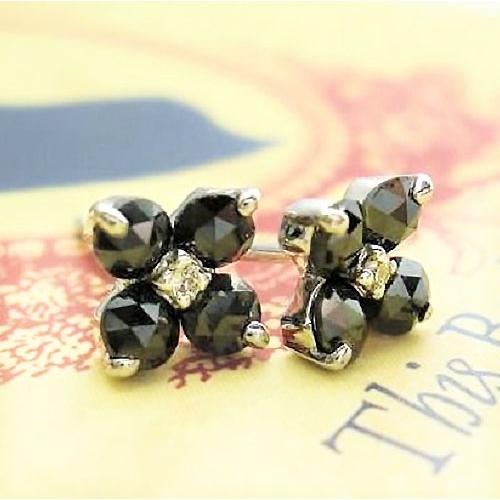 K18 k18 ダイヤモンド ブラックダイヤモンド 0.50ct ローズカット