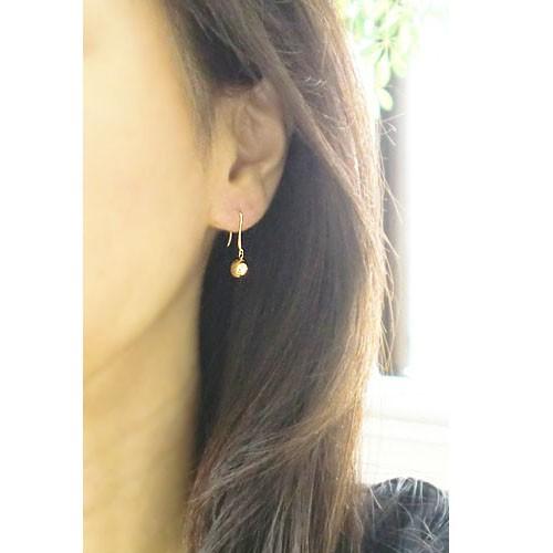 K18 ピアス 丸玉 7mm フックピアス 18金 ゴールド ボールピアス k18 