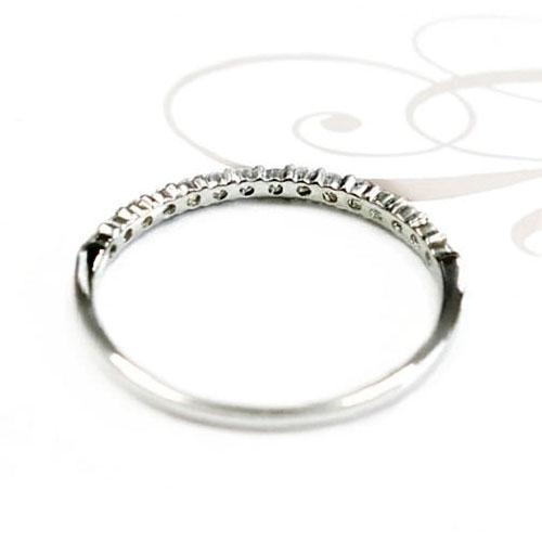 Pt900 エタニティ ハーフエタニティ リング 0.3ct ダイヤモンド 誕生石