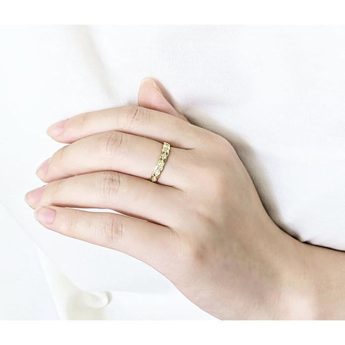 K18ゴールド ダイヤモンドリング 0.20カラット ダイヤモンド リング/指輪 0.20カラット 18金イエローゴールド K18