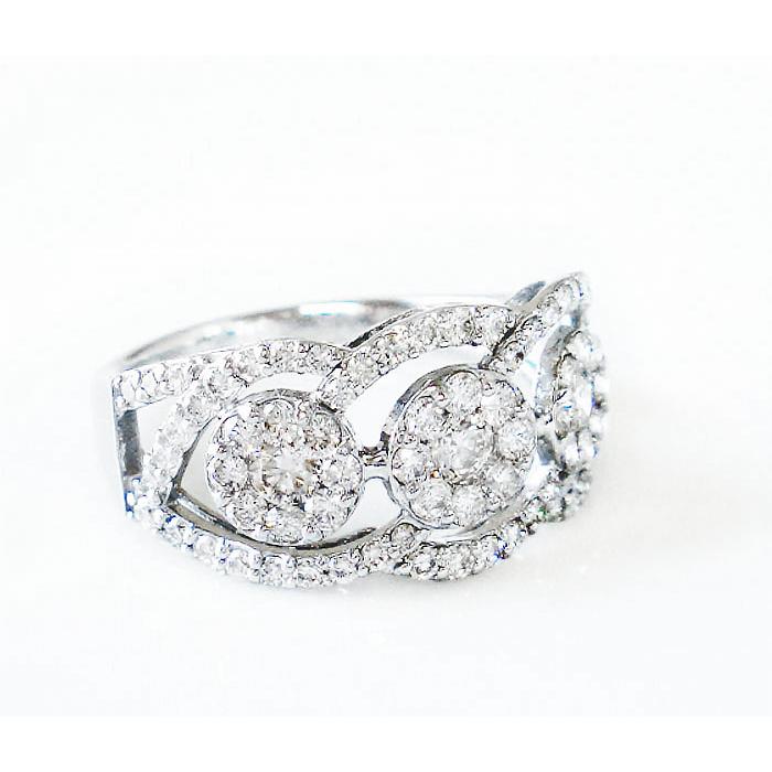 プラチナ リング ダイヤモンド 1.0ct 指輪 Pt900 フラワー