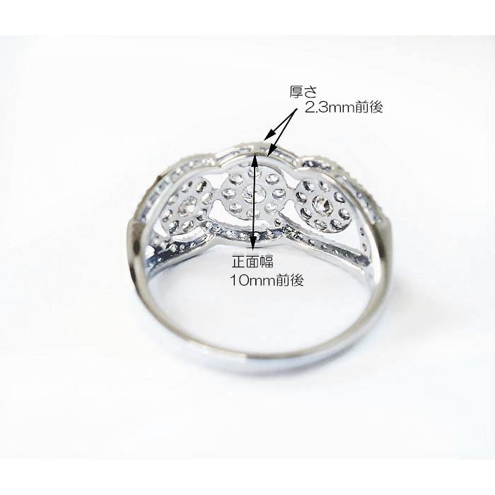 プラチナ リング ダイヤモンド 1.0ct 指輪 Pt900 フラワー