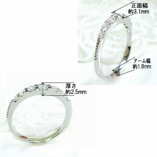 k18 ダイヤモンド リング グラデーション 指輪 誕生石 エタニティ 0.5ct 18金 ゴールド YG PG WG ダイヤリング ギフト プレゼント 記念日 レディース 送料無料の画像