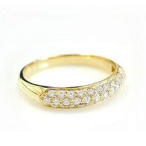K18【パヴェリング】ダイヤモンド　18金　0.3カラット k18 パヴェ リング ダイヤモンド 0.3ct 指輪 誕生石 K18 18金 ゴールド