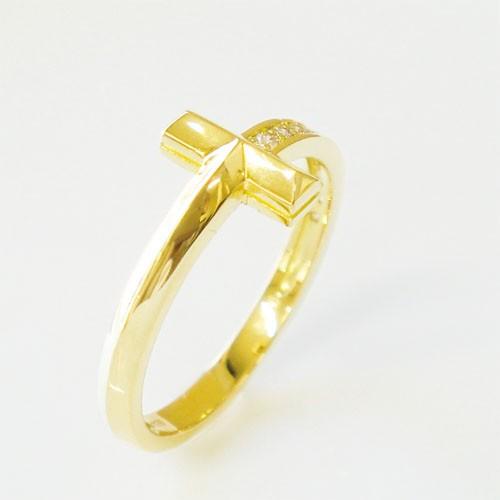 指輪 リング イニシャル k18 K18 ダイヤモンド 18金 ゴールド ピンクゴールド ホワイトゴールド ペアリング お揃い レディース アクセ ジュエリーの画像