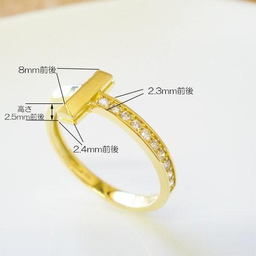 指輪 リング イニシャル k18 K18 ダイヤモンド 18金 ゴールド ピンクゴールド ホワイトゴールド ペアリング お揃い レディース アクセ ジュエリーの画像
