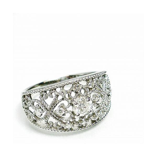 K18YG/PG/WG ダイヤモンド 透かし リング アンティーク調 ダイヤリング 0.3ct 18金 綺麗 おしゃれ プレゼント 記念日 レディース ジュエリー 送料無料の画像