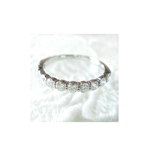 プラチナ ハーフエタニティリング ダイヤモンド 0.7ct 指輪 エタニティリング Pt900 エタニティ レディース ジュエリー プレゼント 記念日 送料無料の画像