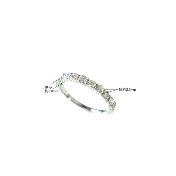 プラチナ ハーフエタニティリング ダイヤモンド 0.7ct 指輪 エタニティリング Pt900 エタニティ レディース ジュエリー プレゼント 記念日 送料無料の画像
