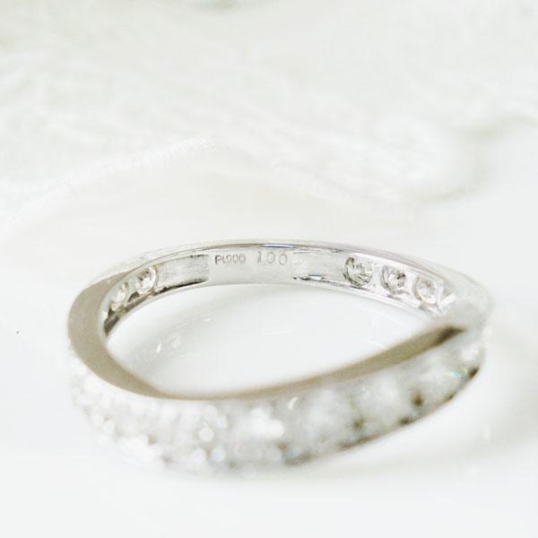 Pt900 エタニティ リング ダイヤモンド 1.00ct ハーフエタニティ Pt900 エタニティ リング ダイヤモンド 1.00ct ハーフエタニティ