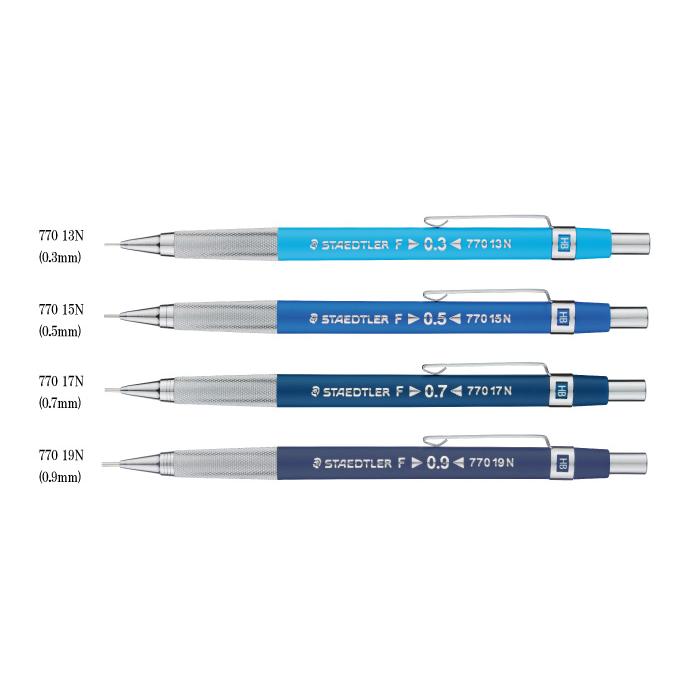 【全国送料無料】　ステッドラー 製図用シャープペンシル 770シリーズ 0.3　0.5　0.7　0.9 復刻 シャーペン 低重心 人気 ギフト プレゼント 小学生 中学生 | ステッドラー | 01