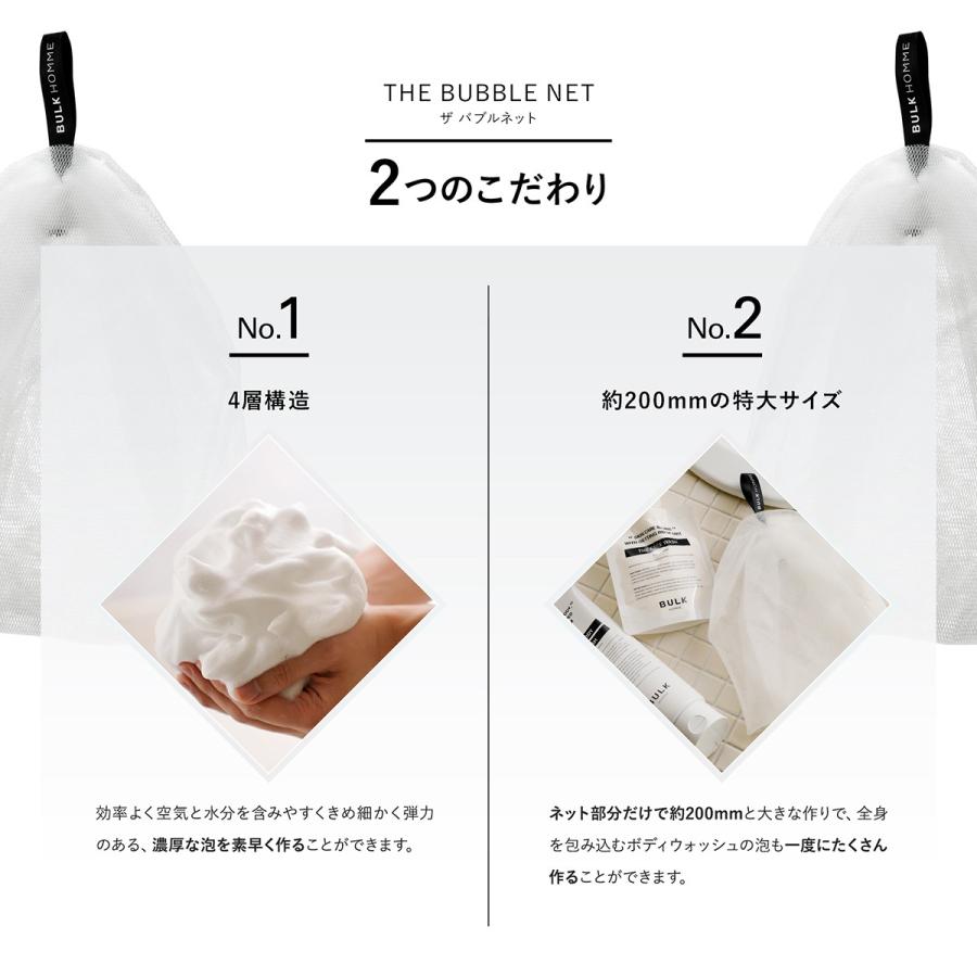 バルクオム THE BODY WASH＆THE BUBBLE NET SET ボディウォッシュ 泡立てネット BULK HOMME｜bulkhomme｜03