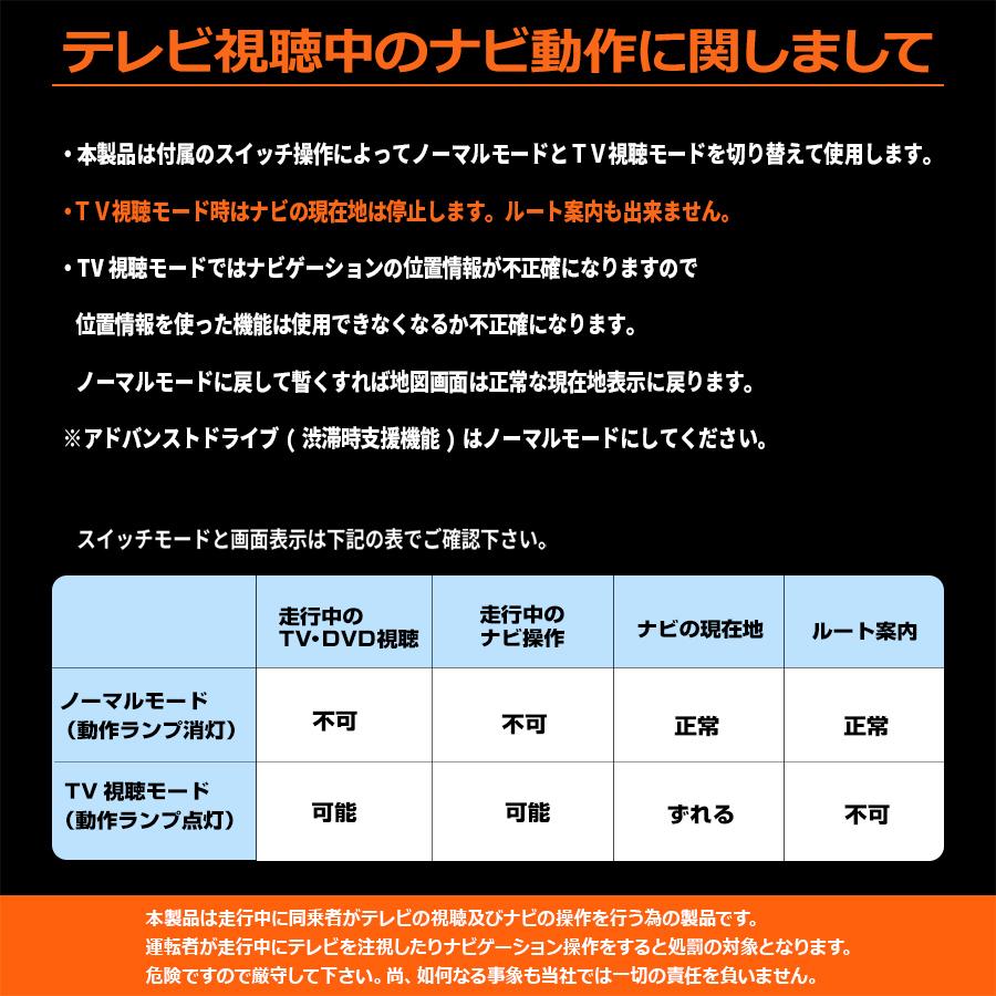 テレビキャンセラー 純正タイプスイッチ シエンタ / シエンタハイプリッド (令和4年９月〜) 走行中にテレビが見れてナビ操作も可能｜bull-parts-shop｜05