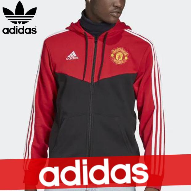 アディダス Adidas パーカー メンズ サッカー マンチェスターユナイテッド 3本ライン ストライプ フルジップ パーカー 新作 Ad10 3 0086 Import Brand Bumps 通販 Yahoo ショッピング