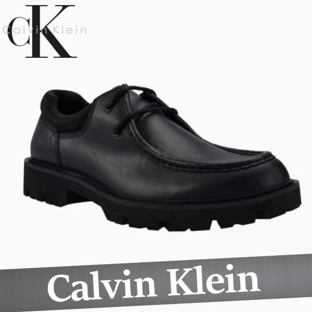 公式の店舗 カルバンクライン 新作 シューズ ソール ラグ ボルト カルバンクライン シューズ レザー 革靴 ブーツ メンズ シューズ
