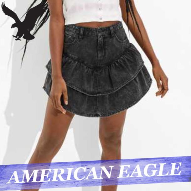 アメリカンイーグル デニムスカート レディース ウィメンズ ショート ミニ丈 ハイウエスト ボトムス 新作 Aeo Brighteraoman Com