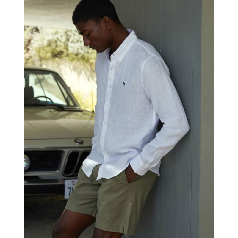 60 Off ショート ハーフパンツ リネン アバクロンビー フィッチ 短パン チノパンツ スウェット ショート ハーフ メンズ アバクロ 短パン アバクロ 新作 半ズボン ボトムス 麻ブレンド メンズ ボトムス パンツ